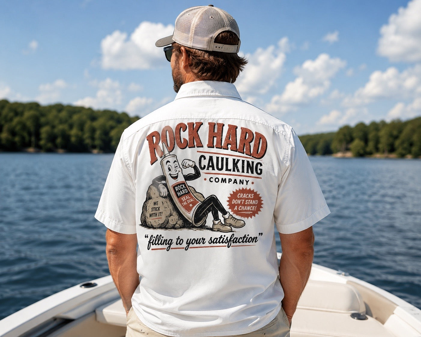 Rock Hard Caulking Co.- Funny Summer Shirt